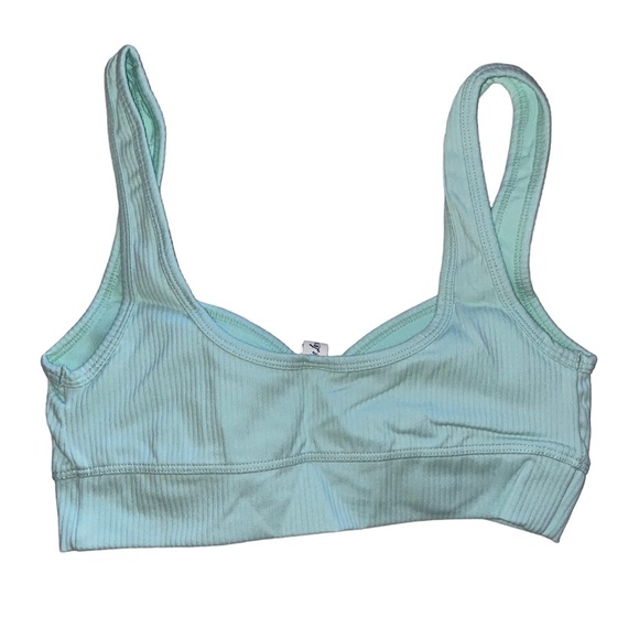NWT For Love & Lemons Active Bra in Pastel Lime - Picture 6 of 7